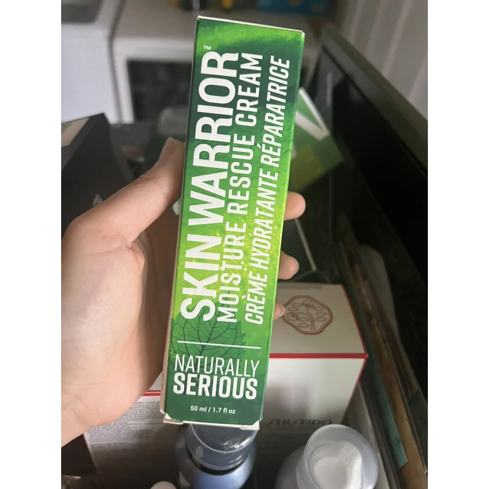 Naturally Serious Skin Warrior Moisture Rescue Cream 1.7 oz. Facial Moisturizer